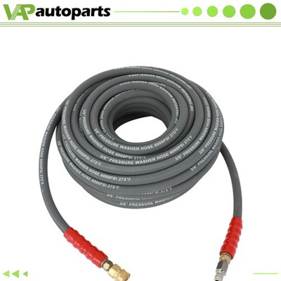 2 Wire Braid 6000psi High Water Pressure Washer Hose Non-Marking 3/8'' x 100ft