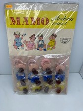 Vintage 12x Mamo Modern Souset Pacifier Baby Femina '60s Greek RARE UNUSED