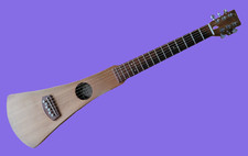 Martin Backpacker Acoustic Travel Guitar with Case, New Strings