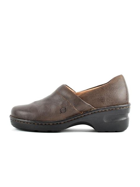 Women B.o.c. born Clogs Brown Leather 36