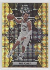 2022-23 Panini Mosaic Reactive Yellow Mosaic Prizm Tre Jones #173 2l4