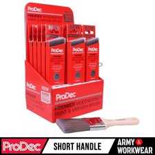 18 x ProDec 2" Inch Angled Woodworker Brush Varnish, Paint Cutting In, Edging