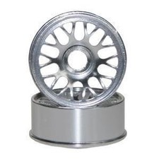 Mini-Z MR02 MR03 Offset 2.5 Wide BBS Aluminum Wheels Silver 3065-SI