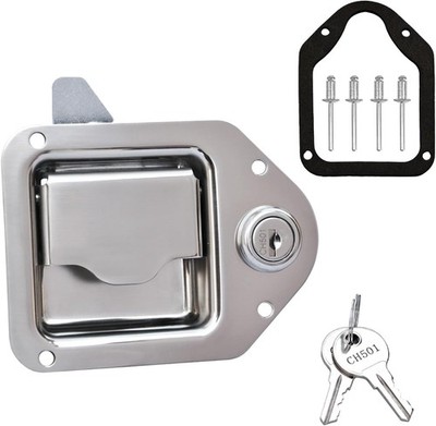 304 Stainless Truck Tool Box Latch Paddle Lock Replac Size: 1 Pack (With Lock)