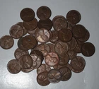1945-S Lincoln Wheat Cent  Roll (50) ~ EF-AU RL112