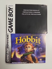 Hobbit (Nintendo Game Boy Advance, 2003) CIB Tested Poster Included