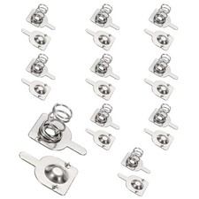 10Pcs Battery Spring Contact 10.5 x 9.5mm Positive Negative Unipolar semicircle 