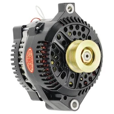 Powermaster Alternator 200 Amp Black Large Case One Wire