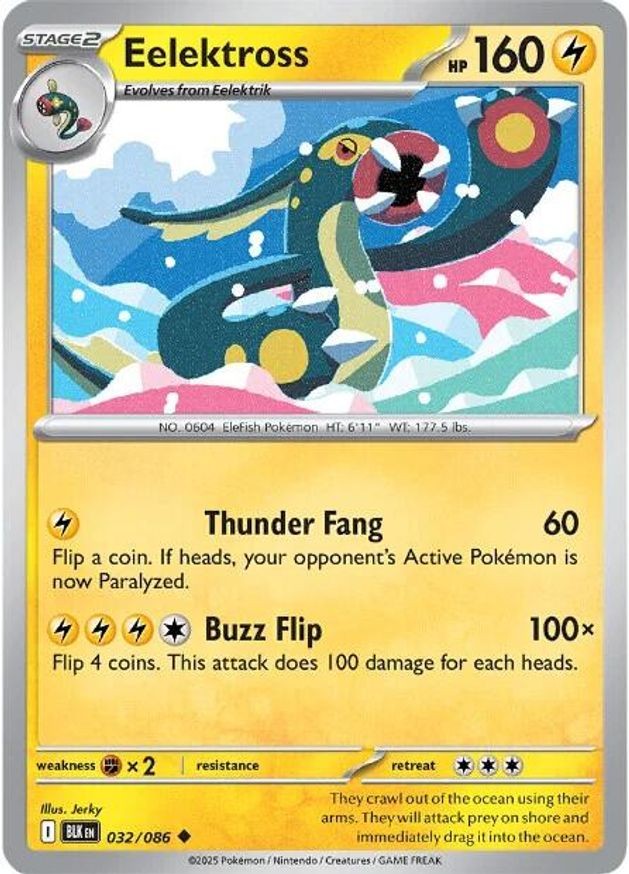 Pokemon Eelektross (32/326) Black Bolt NM