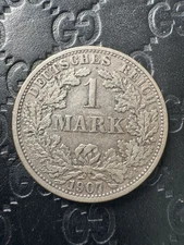 Germany Empire 1 Mark Silver 1907 F Better Grade