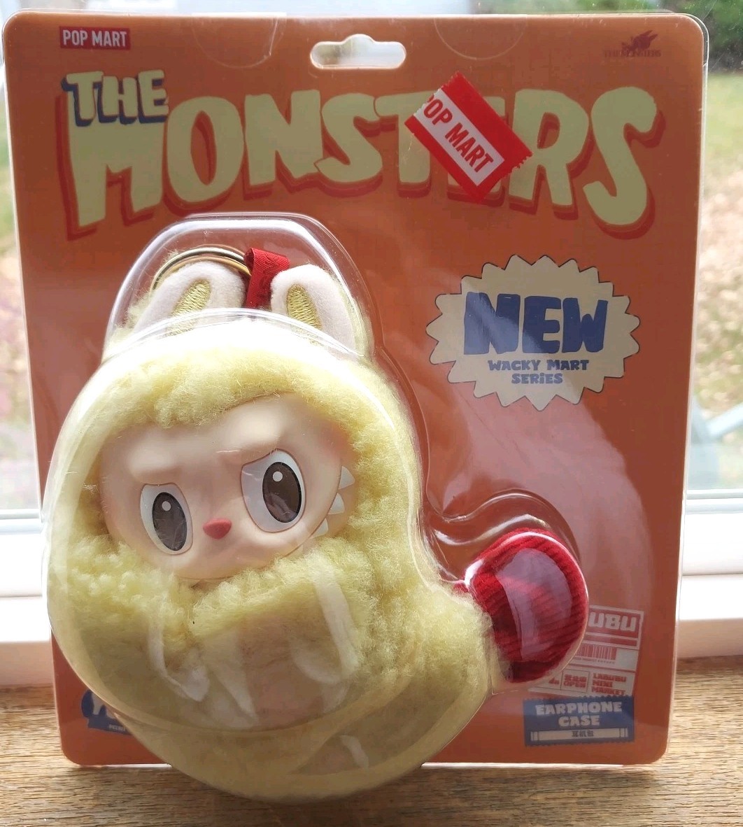 POP MART The Monsters Wacky Mart Series Earphone Case The Shrimp 6"T New Sealed