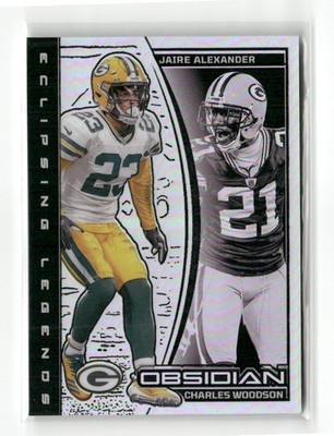 2024 Obsidian #25 Charles Woodson / Jaire Alexander Silver #/99