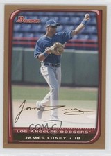 2008 Bowman Gold James Loney #192 0o9
