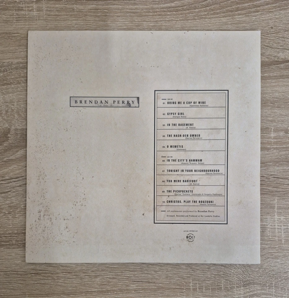 Brendan Perry - Songs Of Disenchantment Vinyl Record LP Rebetiko Rare! - Image 2 of 4