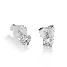 Brillant Diamant Ohrstecker Paar 750/- Weißgold 18 Karat Gold 0,40 Karat G/VS