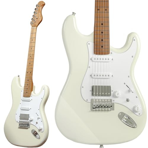 Eris. Nestia electric guitar with gig case SSH coil tap
