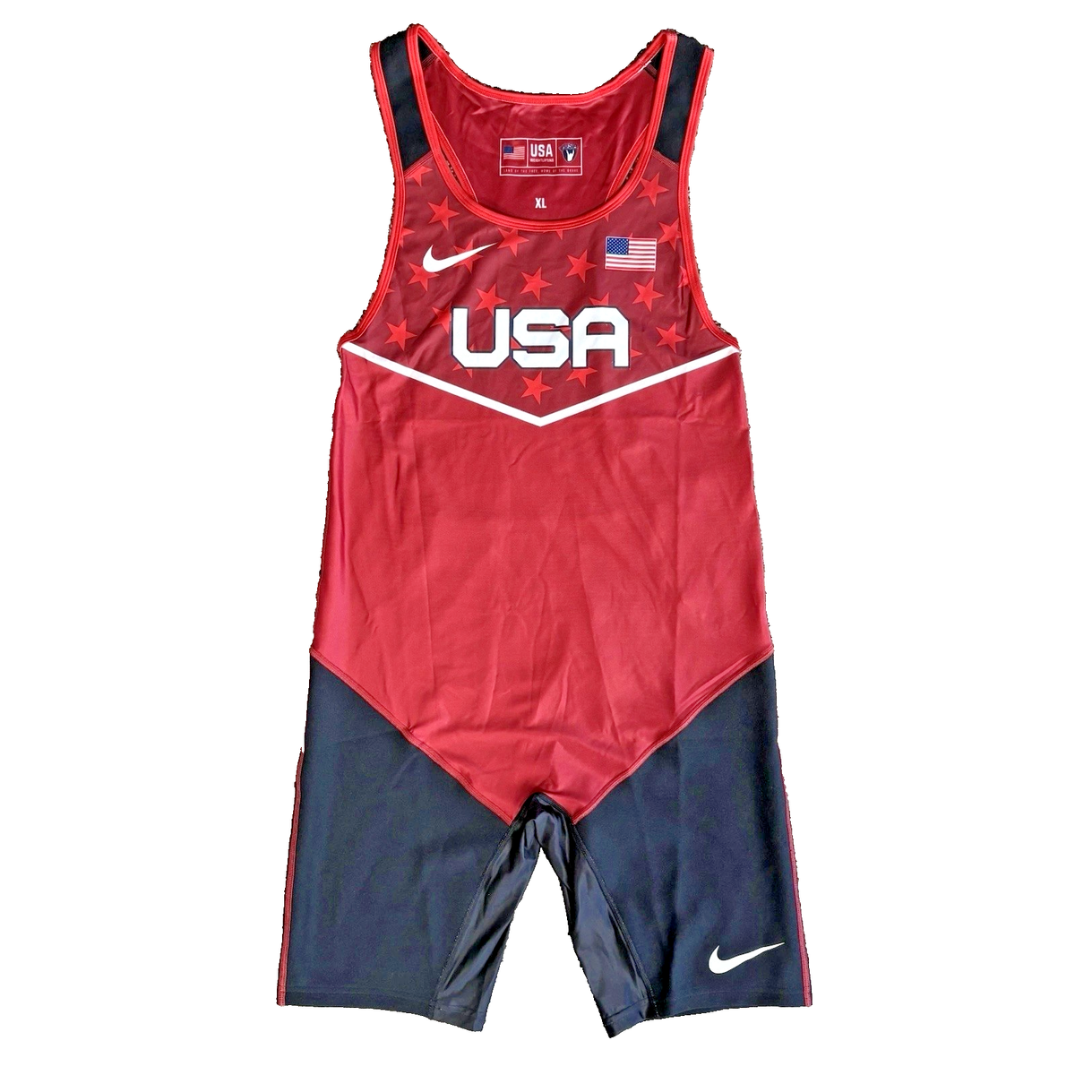 MEN'S SIZES NIKE USA Weightlifting Wrestling Singlet National Team