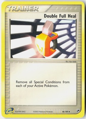 Double Full Heal 86/100 Uncommon Sandstorm Pokemon Heavily Played