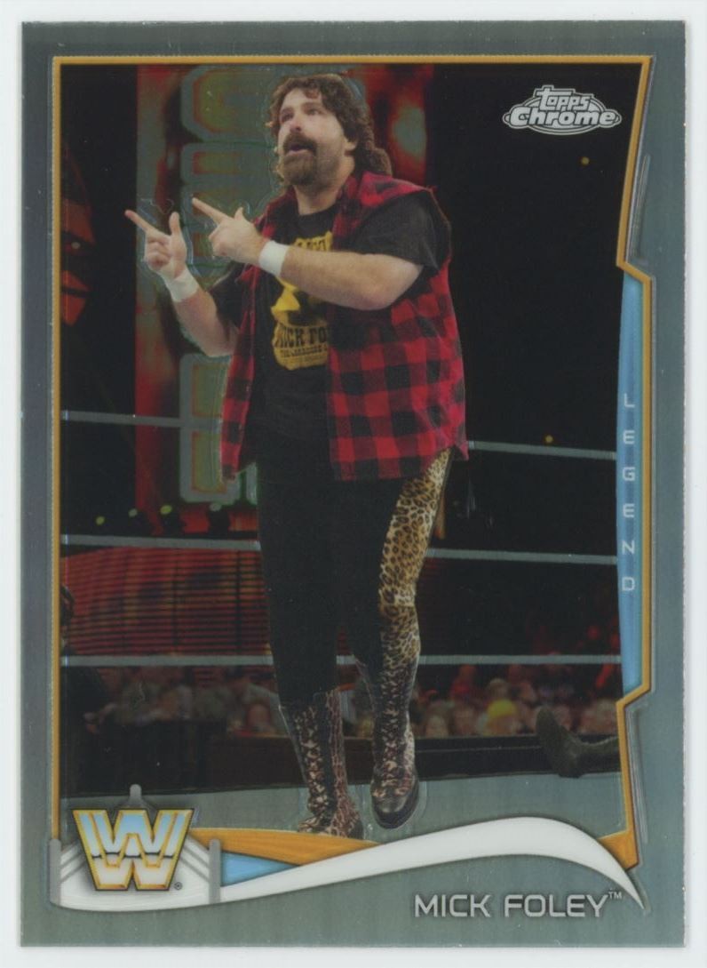 2014 Topps Chrome WWE Refractor Mick Foley #106 C14