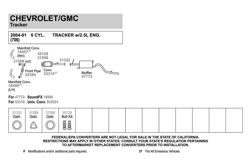 For Ford Escape 09-12 Exhaust Pipe Flange Gasket High Temperature Graphite w Foto 2 de 4