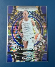 2025 Prizm WNBA A'ja Wilson Kaleidoscopic Blue Pulsar /199 Las Vegas Aces