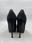 Yves Saint Laurent Tribute Two black Suede Patent Leather Pumps W 9 — photo 4