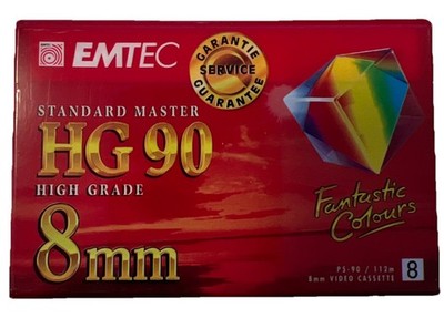 EMTEC HG 90 High Grade 8mm - Video Leerkassette -Cassette, NEU,OVP, NEW, Video