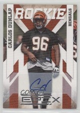 2010 Panini Epix Rookie Signatures 450/499 Carlos Dunlap #113 Auto 0o9