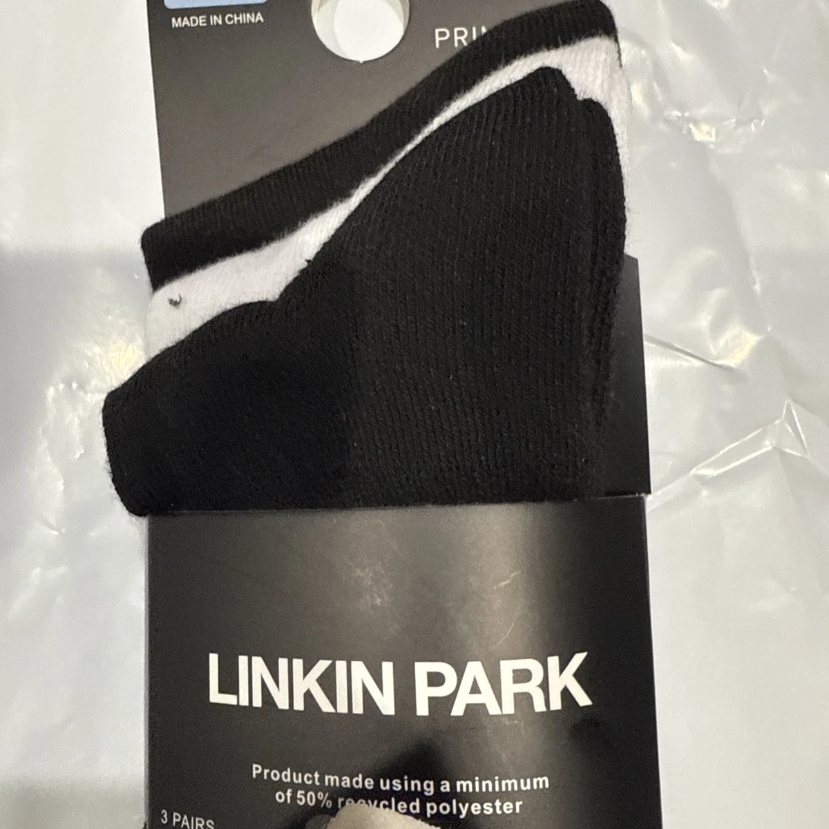 Paquete de 3 calcetines Linkin Park Primark para hombre talla 10-13 EE. UU.