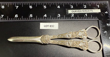 Lot 832 Gorgeous Vintage Grape Scissors Grape Design in High Relief