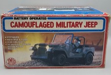 1982 IMCO Battery Operated Camouflaged Military Jeep With Box - Tested