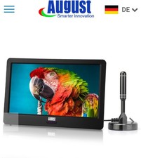 10" Tragbar HD TV DVB-T2 MPEG4 H.265/HEVC LCD Fernseher - August DA100D