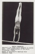 Marcia Frederick First U.S. Uneven Bars World Champ 1978 - Original Press Photo