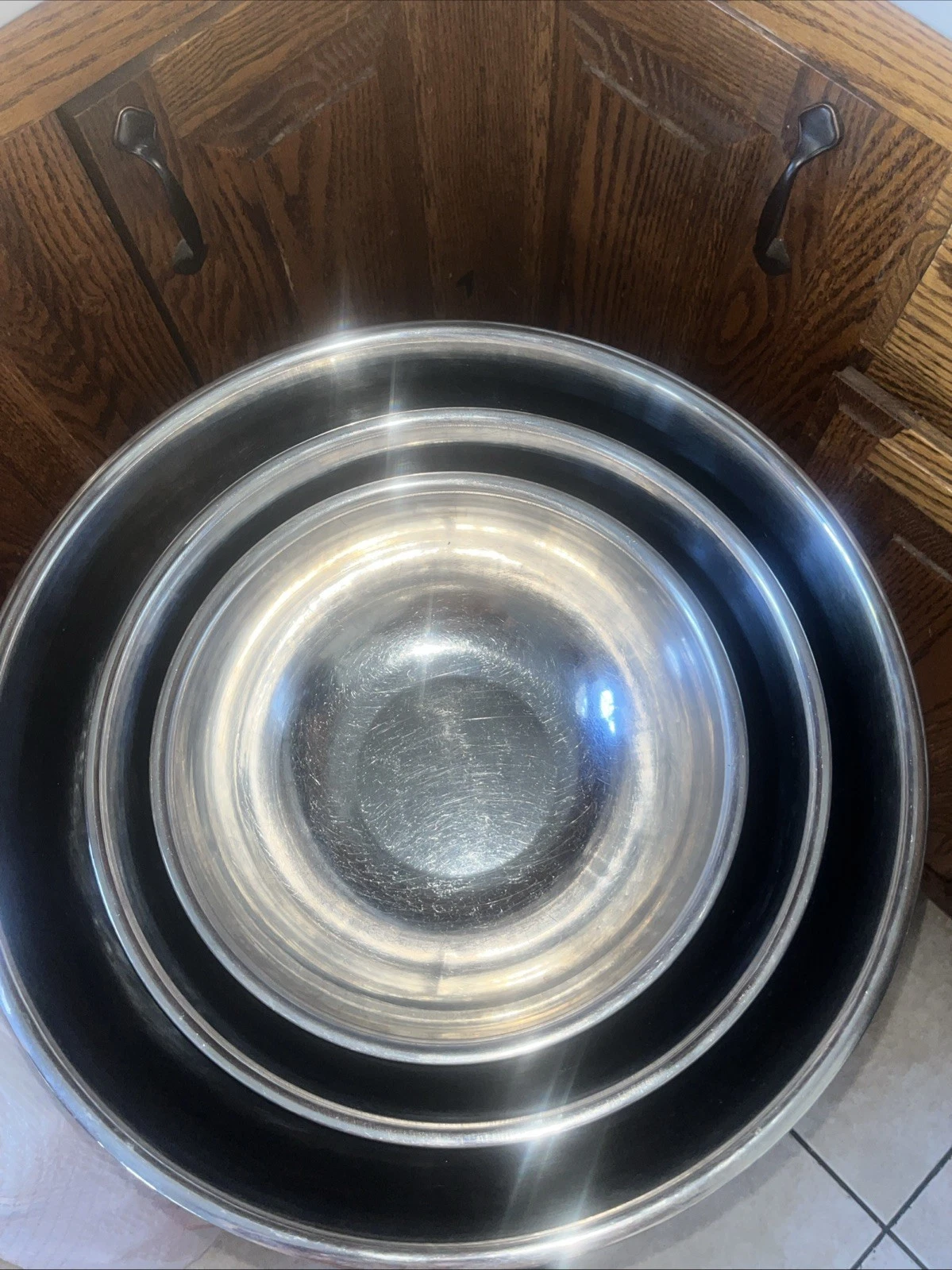 Vintage Stainless Steel Mixing Bowls Set 3 Korea
Opens in a new window or tab