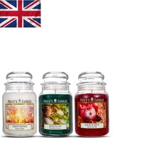 Set of 3 Clean-Burning Seasonal Candles - Cozy Fragrances for Indoor Relaxation