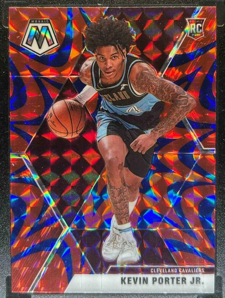 2019-20 Mosaic Kevin Porter Jr. RC Reactive Blue #248 Cavaliers
