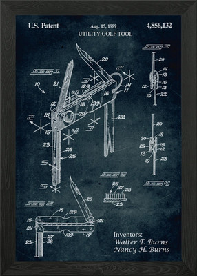 No120 - 1989 - Ultility Golf Tool - Gerahmtes Wandbild Poster Leinwanddruck Bild