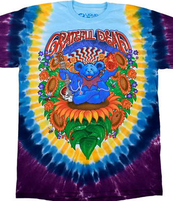 GRATEFUL DEAD-GURU BEAR-2 SIDED TIE DYE T-SHIRT M-L-XL-2X  Garcia,Wier,Lesh