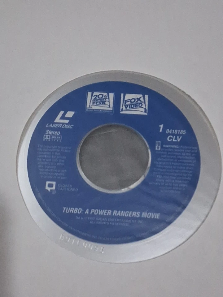 Pre-owned Turbo: A Power Rangers Movie (1997) Laserdisc , Promo - Image 4 of 4