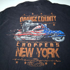 Orange County Choppers Shirt Medium New York Bulldog Biker Motorcycle Distressed