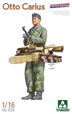 TAKOM 1/16 Scale Otto Carius Limited Edition Plastic Model kit #01020
