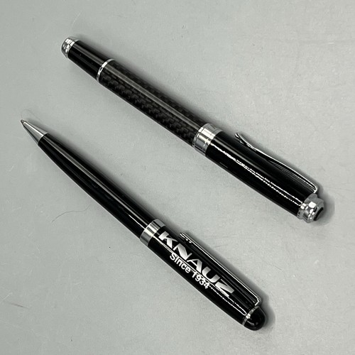 Set Of 2 Knauz BMW Auto Group Carbon Fiber Rollerball Pen