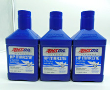 Amsoil Synthetic Hp Marine 2 Stroke Injector Oil Three - 1 Qt Bottles New