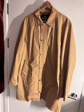 Aquascutum London man’s rain jacket sand beige mod style Large 