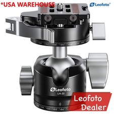 Leofoto LH-30PCL NP-50 Low Profile Ball Head with Panning clamp / QR Plate