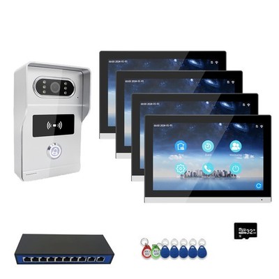 IP Network Video Intercom for Multi-Family Homes | 1080P HD Camera & Monitor