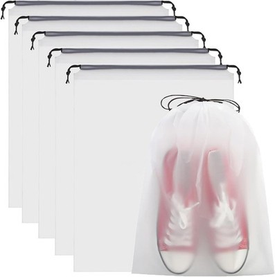 Transparente Schuhbeutel für Reisen, 5 Stück tragbare transparente Schuhbeutel z