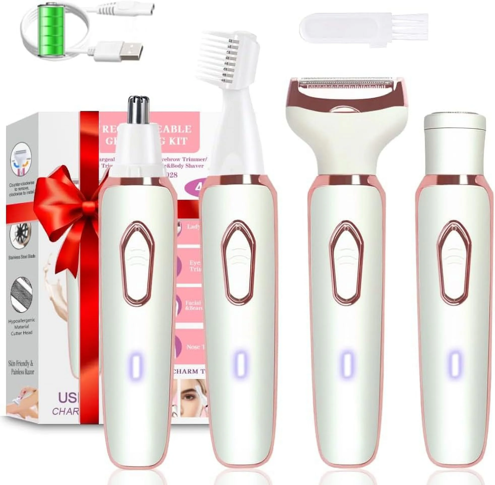 Women's 4-in-1 Electric Razor & Hair Trimmer Shaver-image