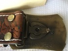 REMINGTON BELT BUCKLE ANTIQUE SADDLE LEATHER FLINTLOCK RIFLE WESTERN  — photo 5