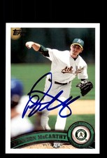 Signed Baseball Card Auto Brandon McCarthy 2011 Topps #US107 Oakland A's